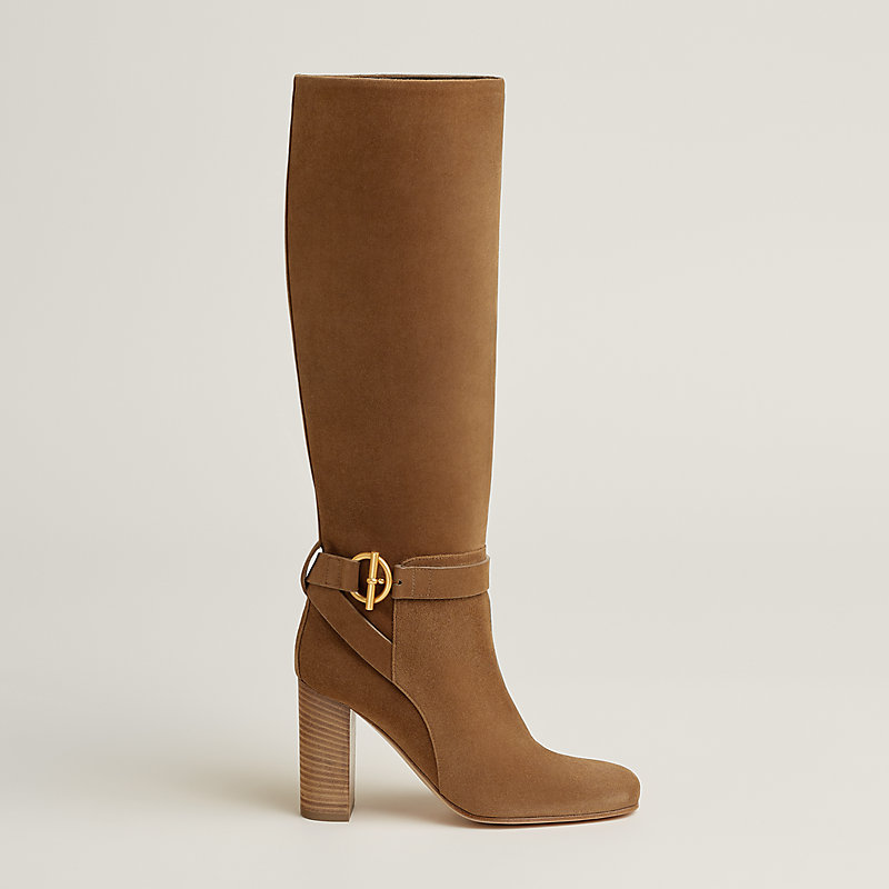 HERMÈS エルメス ハイウエストパンツ テラコッタ ブラウン ヴィンテージ Joanna 90 boot - Brown | Hermès USA